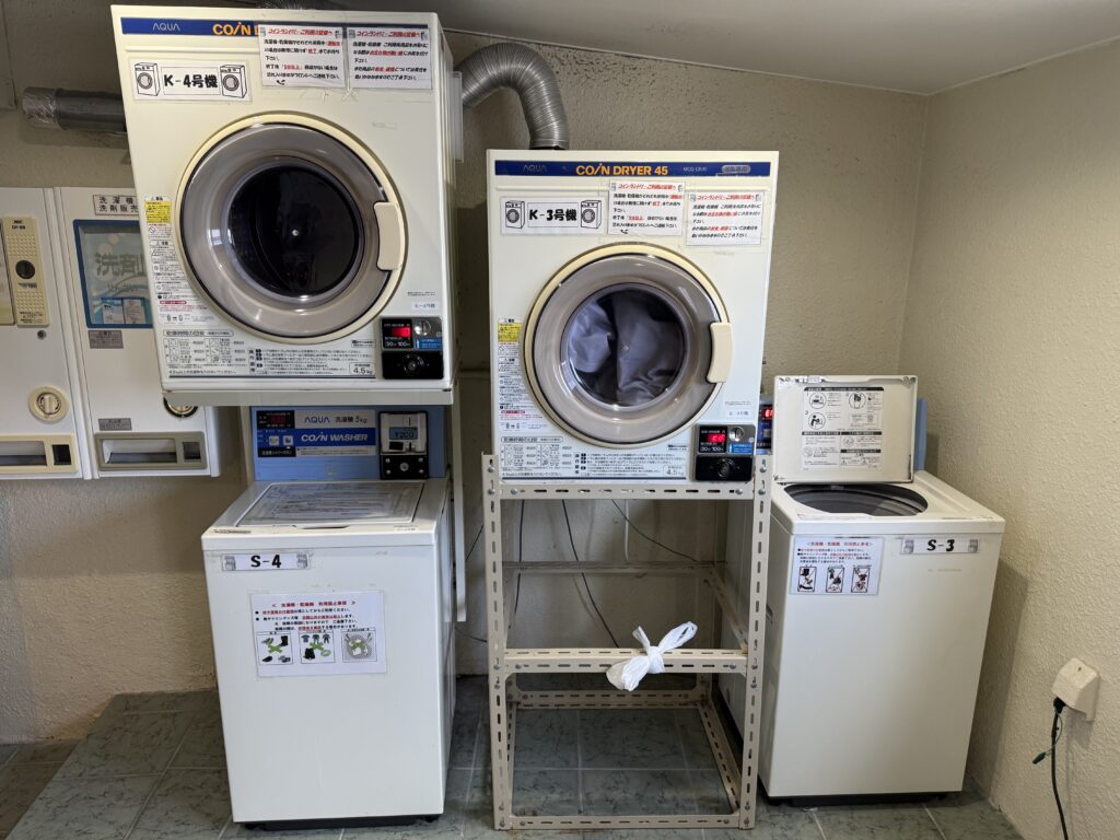沖縄サンプラザホテル10階のコインランドリー