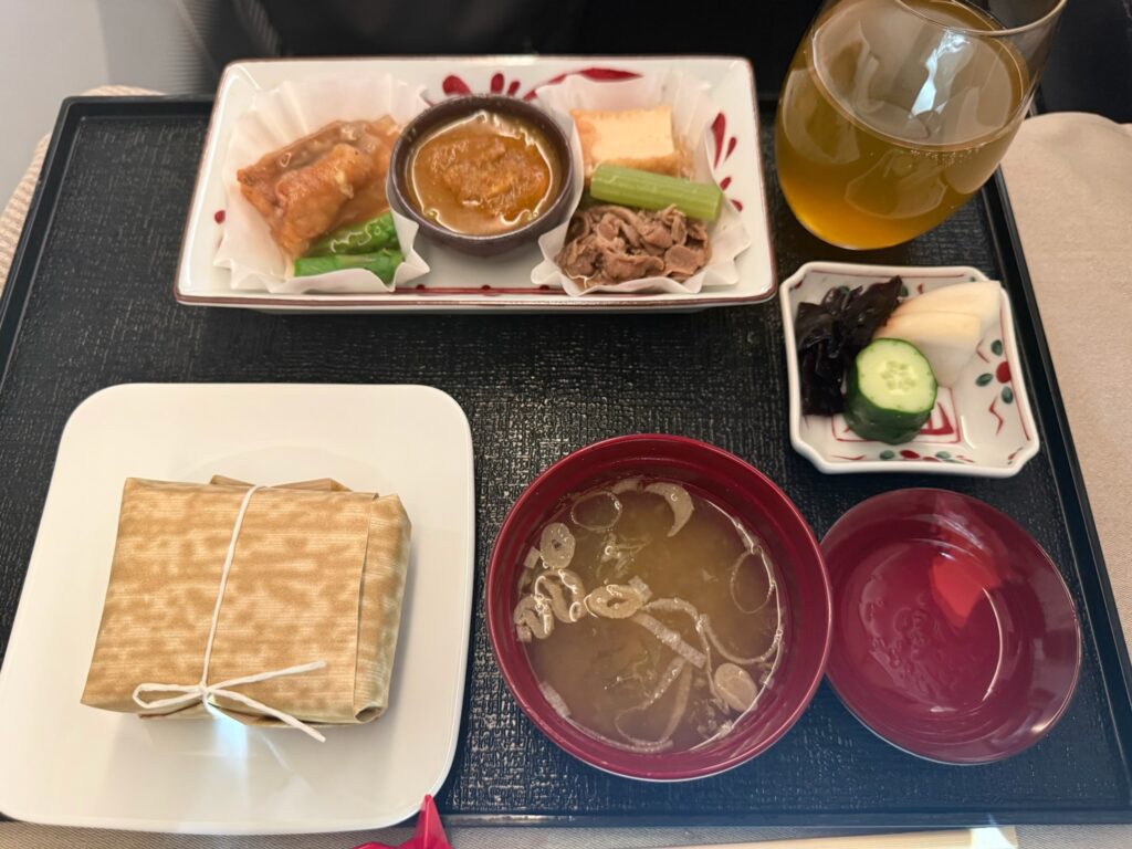 JALビジネスクラス和食の主菜