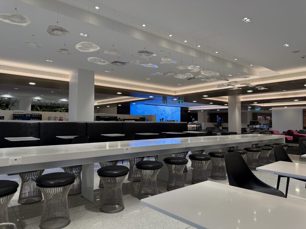 メルボルン空港Air New Zealand Loungeの室内