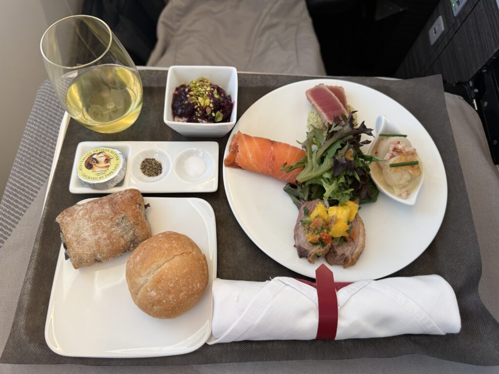 JALビジネスクラスJL774便の洋食前菜