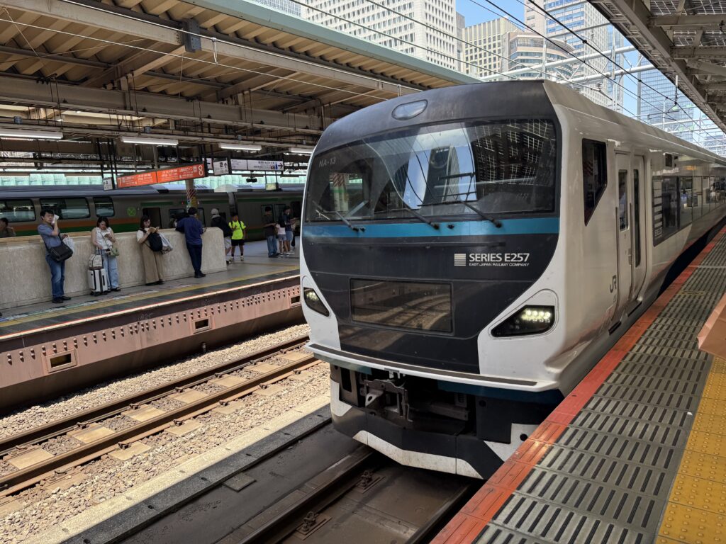 特急踊り子E257系・東京駅ホーム