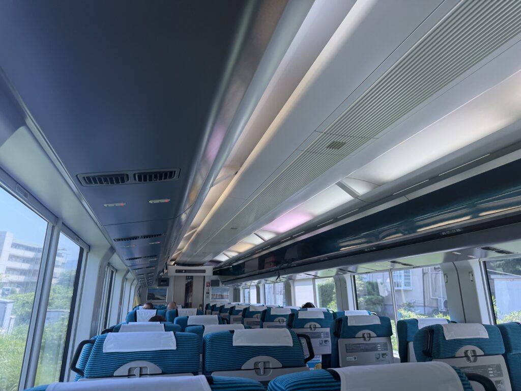 特急踊り子・普通車指定席の車内