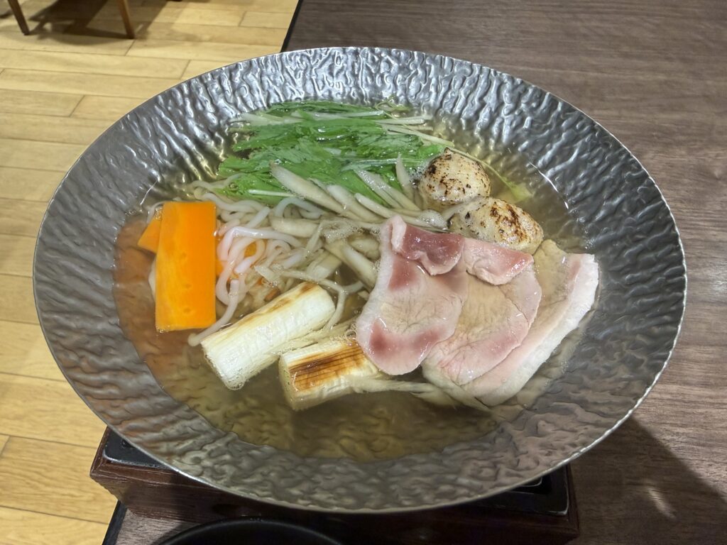 鴨鍋仕立て