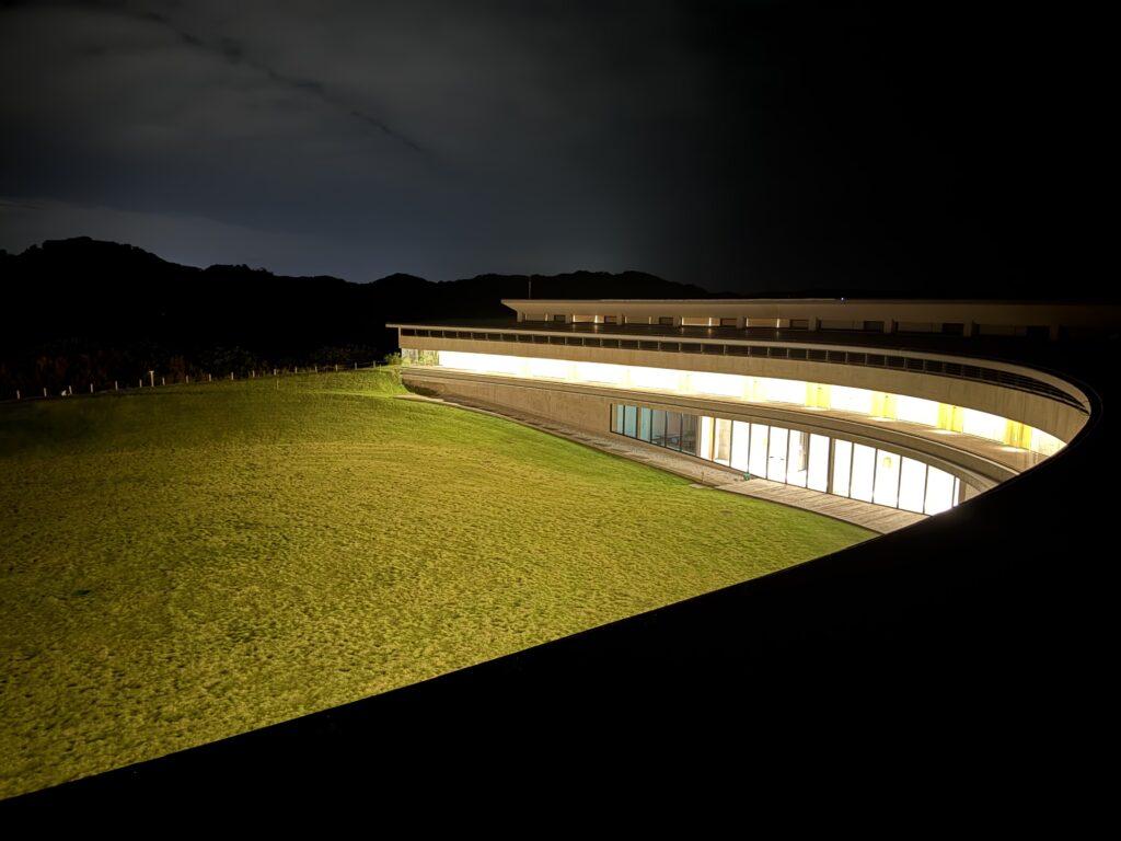 夜の星空テラスからの景色